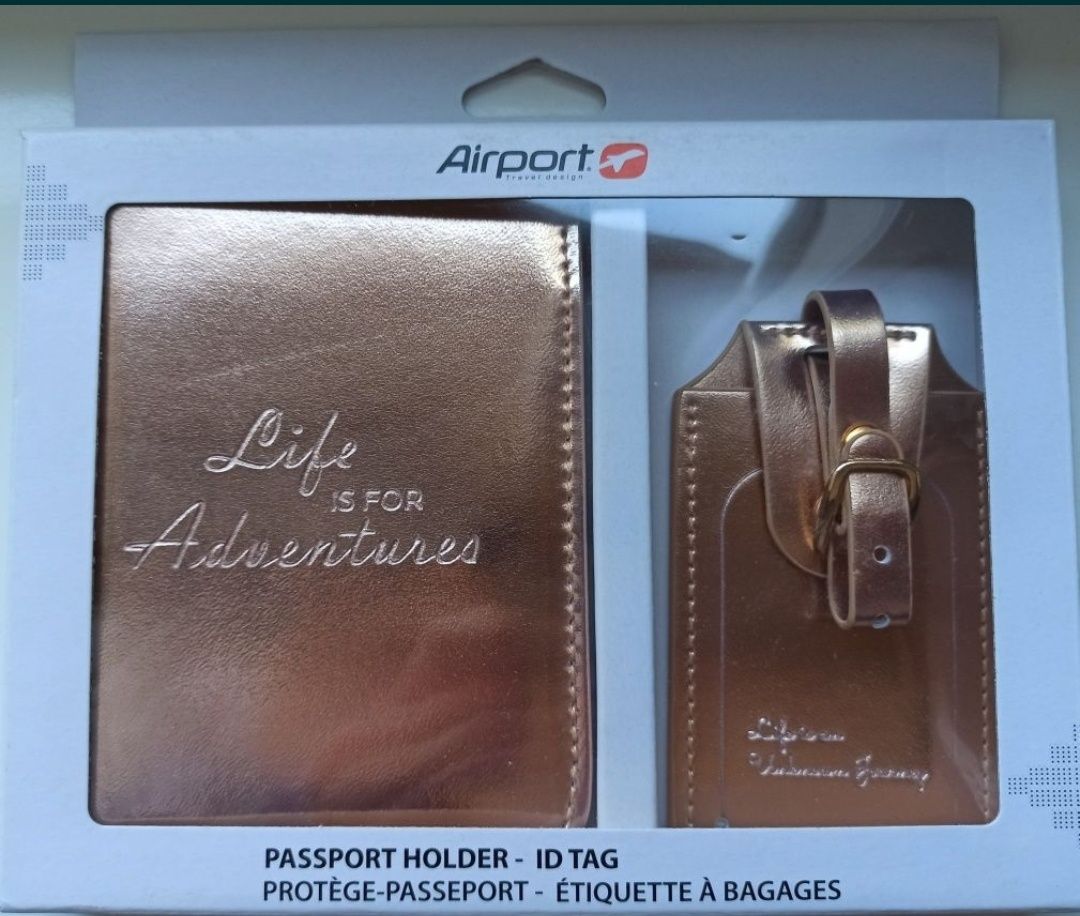 Zestaw podróżnika - etui na paszport i zawieszka do bagażu