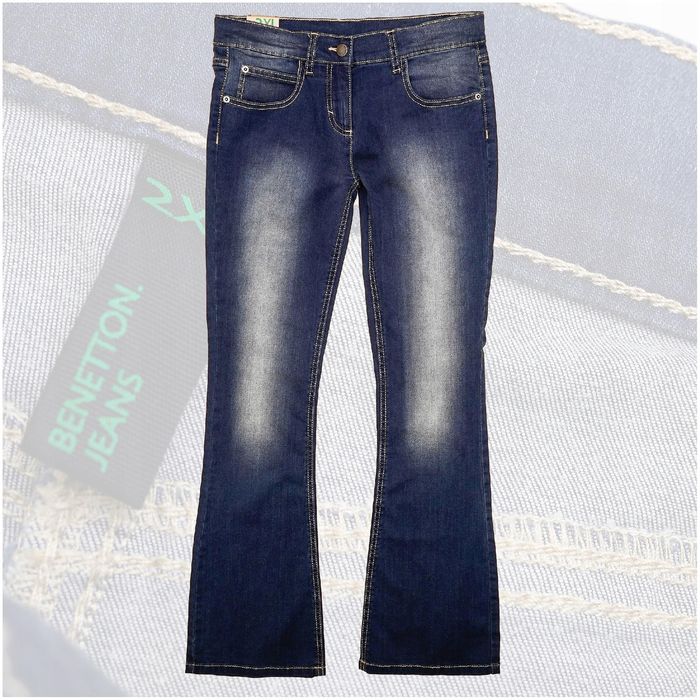 UNITED COLORS OF BENETTON | Damskie Spodnie Skinny Jeansy Dzwony r.2XL