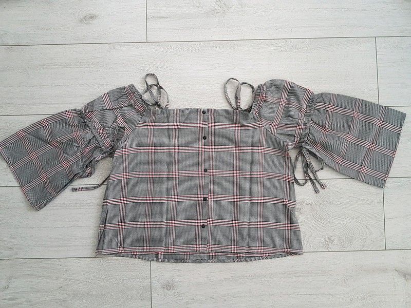 Nowa bluzeczka w kratę, Pull&Bear, rozmiar XS / S / M