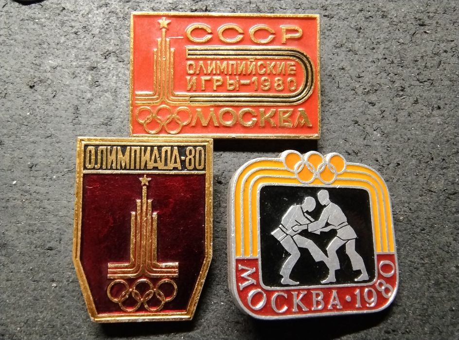 Przypinki z Olimpiada Moskwa 1980 rok