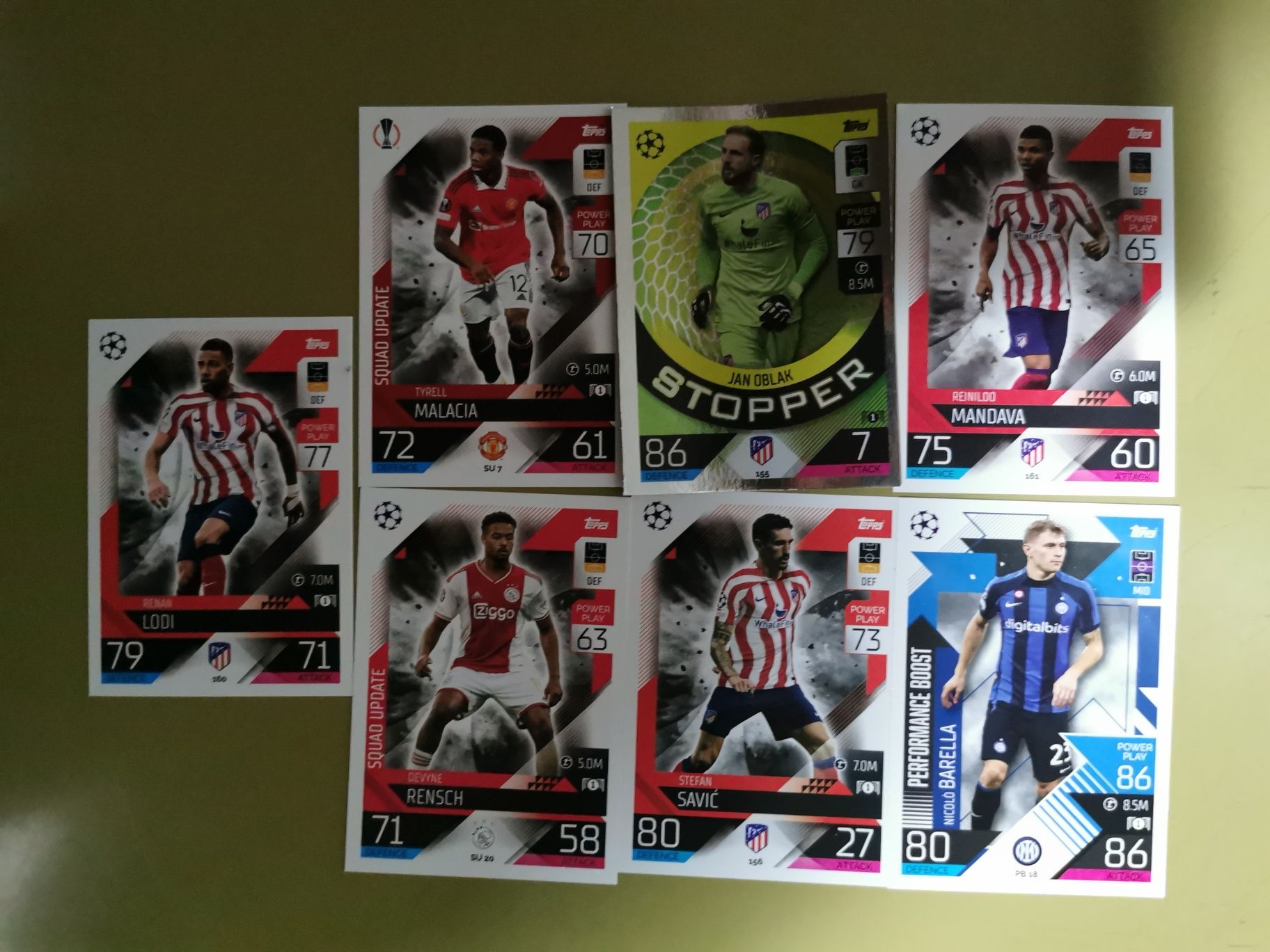 87 Cartas Match Attax 22 23