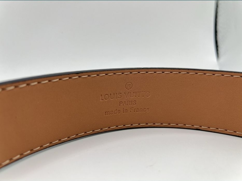 Cinto Louis Vuitton preto e cinza