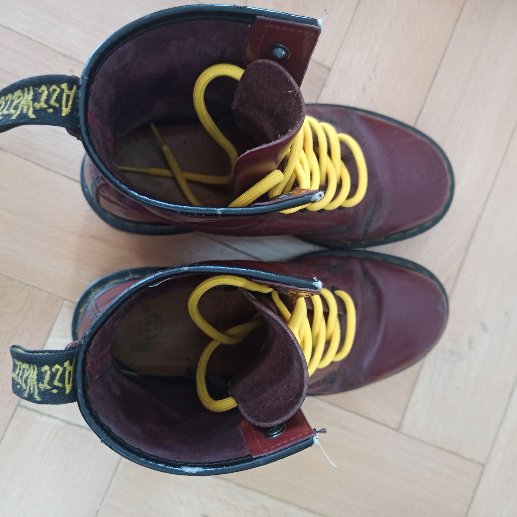 Dr Martens 1460 Cherry Red Smooth bordowe wiśniowe martensy glany