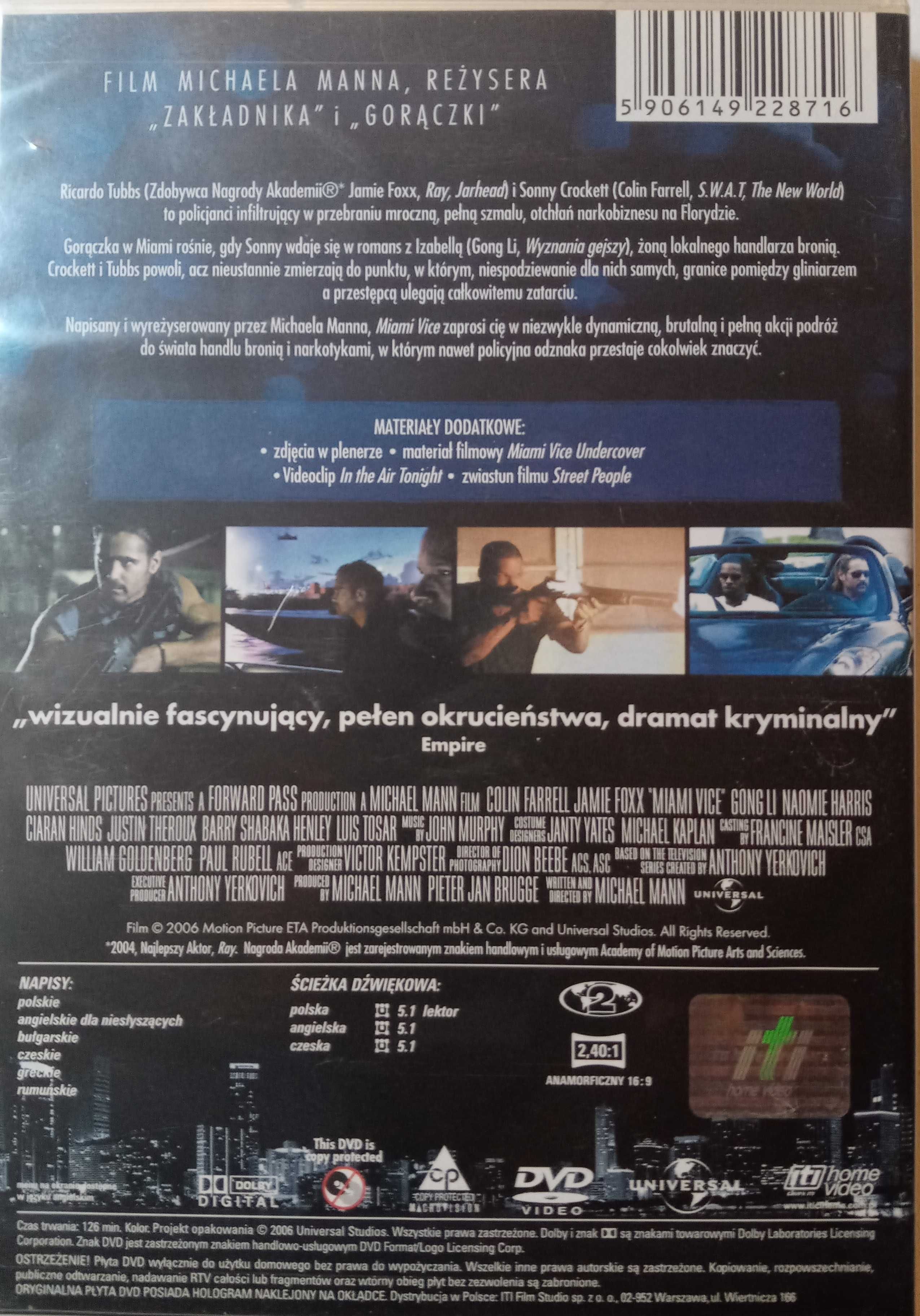 S.W.A.T. & MIAMI VICE - [ 2x DVD ] wys. C. Farrell , PL-lektor, napisy