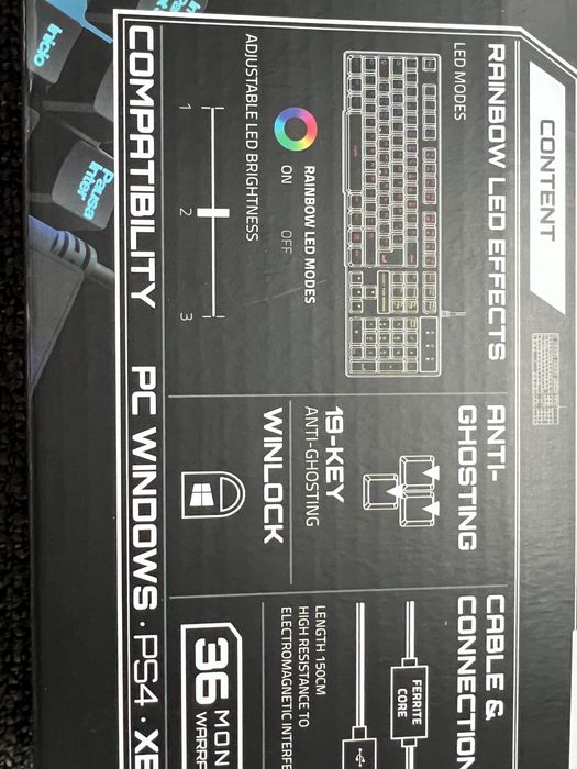 Teclado gaming EVS retroiluminado