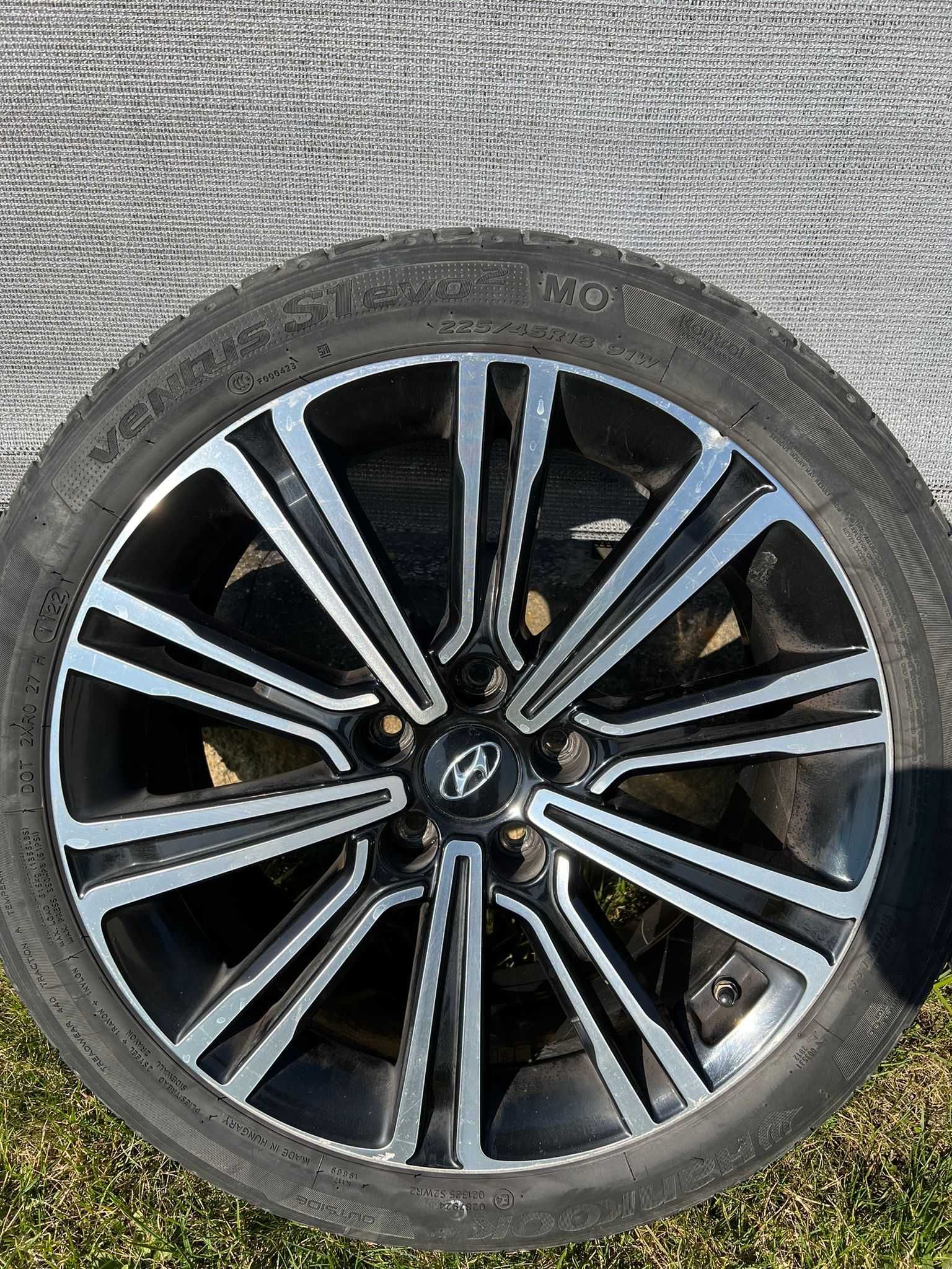 Felgi oryginalne Hyundai i40 + opony Hankook 225/45/18 + czujniki TPMS