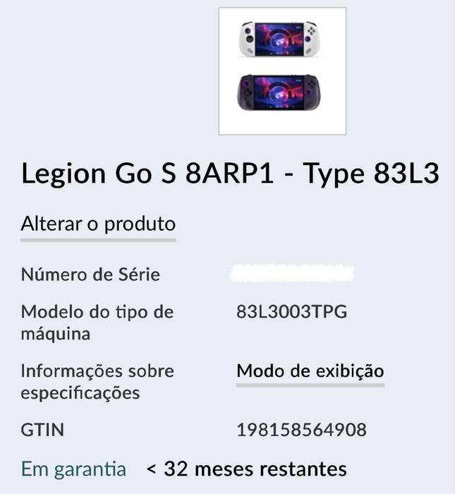 Legion Go S Z2go 512gb SteamOS