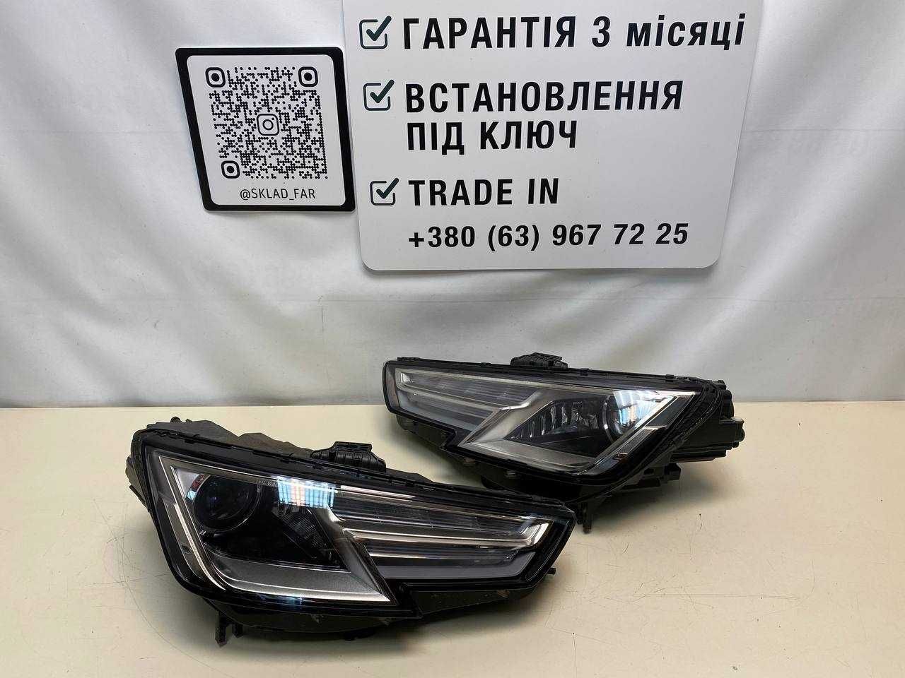 Фара фары оптика Audi A4 B9 Ауди А4Б9 ксенон bixenon led бу USA