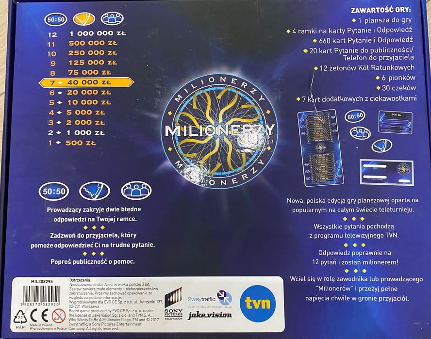 Milionerzy_gra planszowa POMYSŁ NA PREZENT