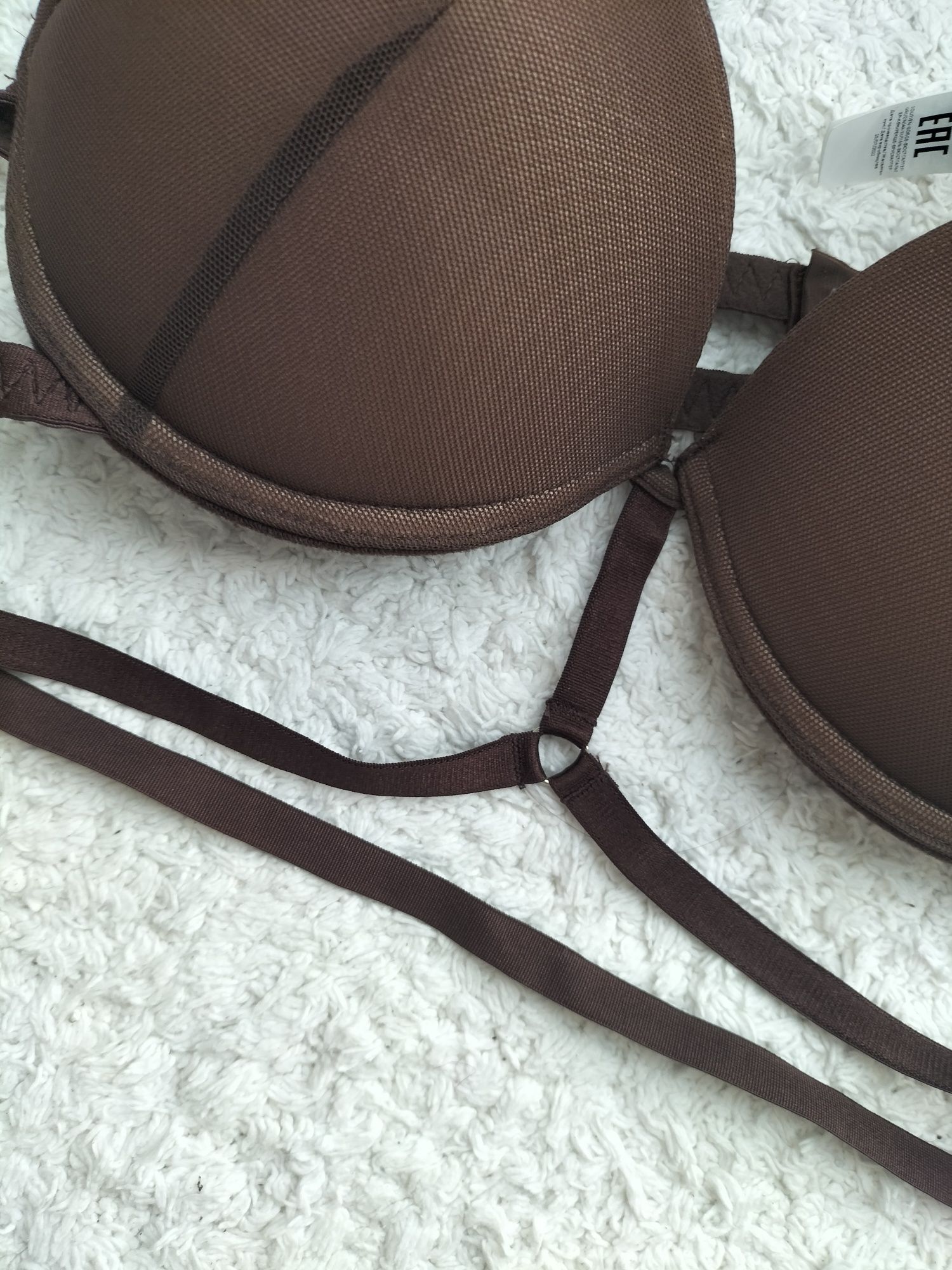 Czekoladowy biustonosz super push up tezenis los Angeles 75c
