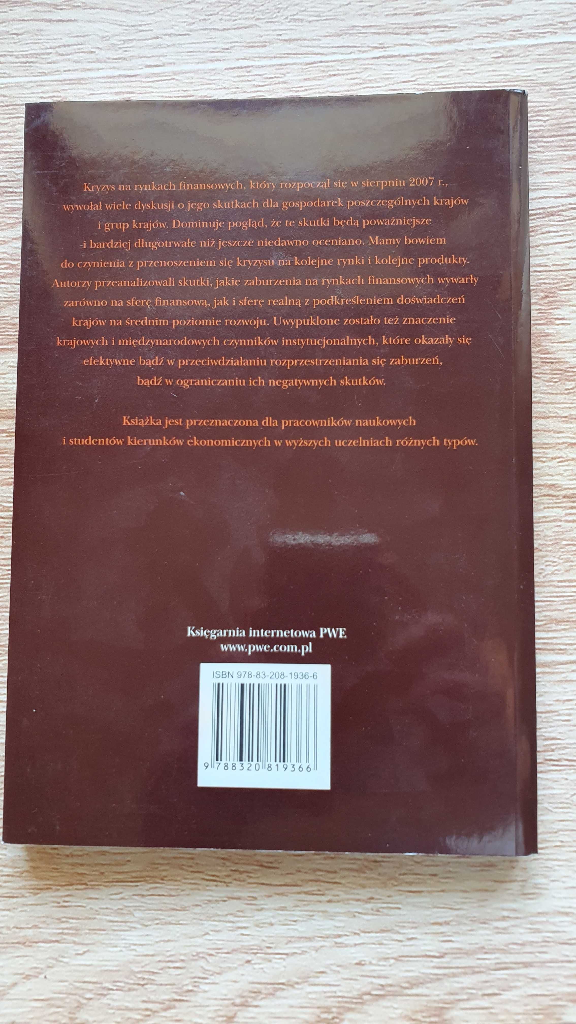 Kryzys finansowy i jego skutki dla krajów na średnim poziomie rozwoju