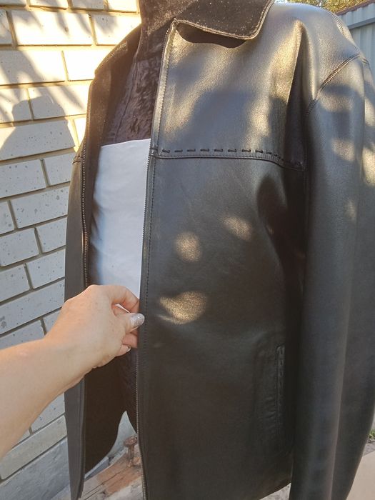 Пиджак мужской кожаный