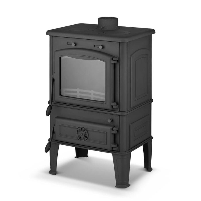 Piec z płytą grzewczą kuchnia węglowa grudziądzka z fajerką westfalka