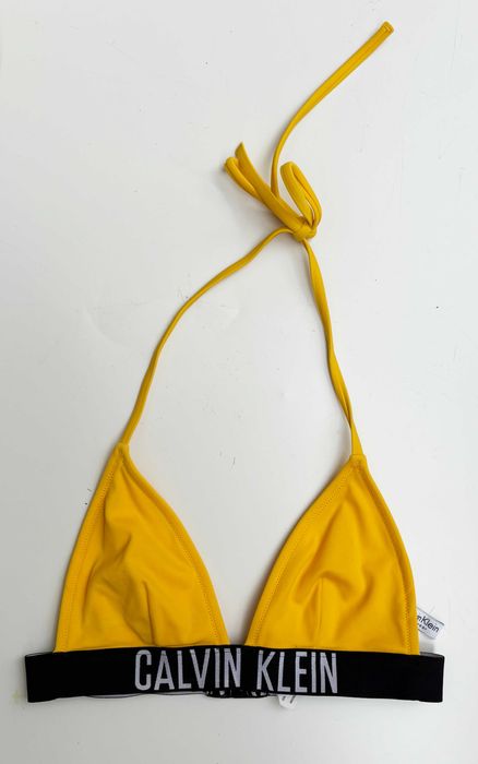 Strój Kostium Kąpielowy Żółty Calvin Klein XXS 32 Góra