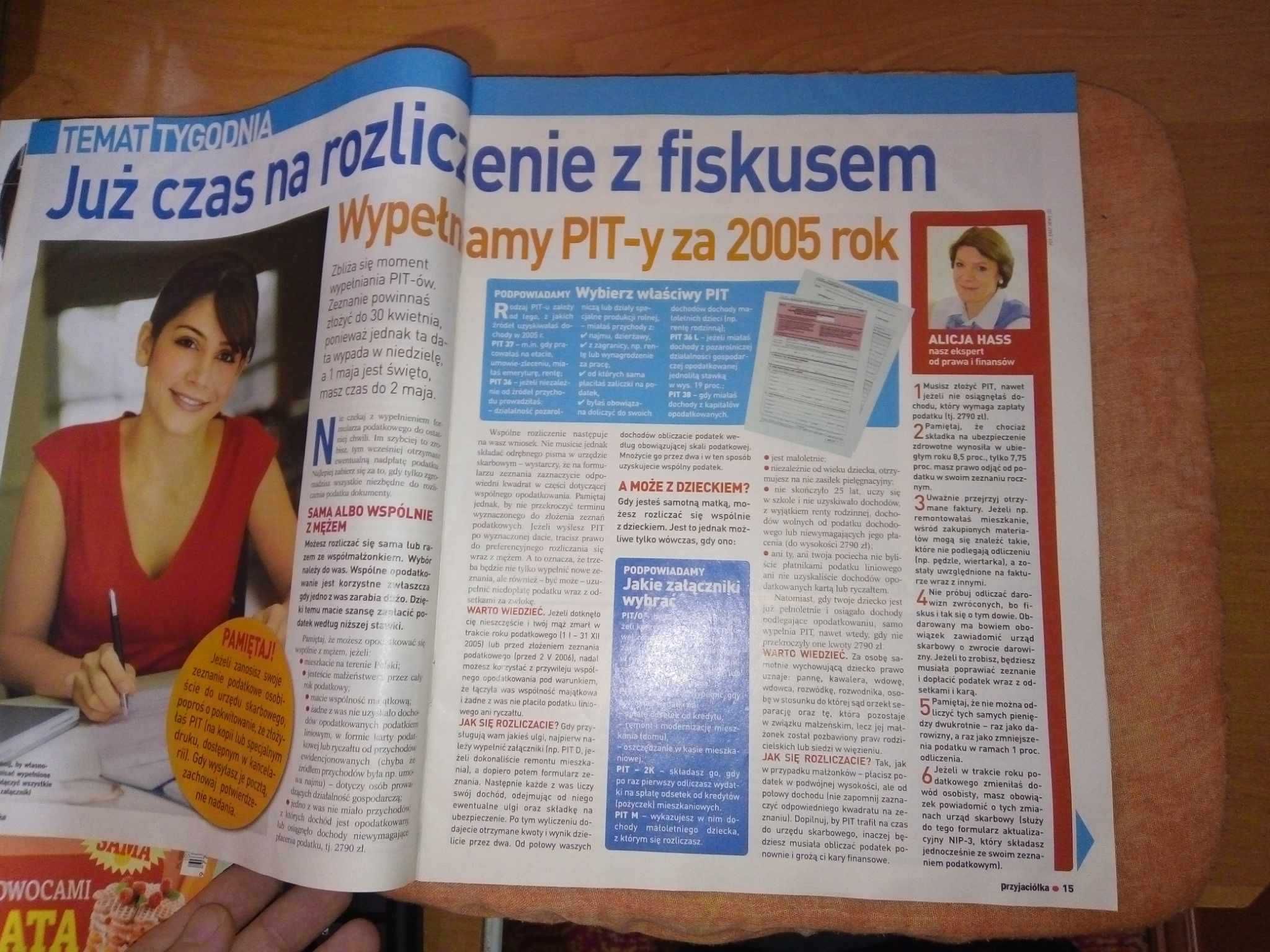 Tygodnik Gazeta Przyjaciółka nr 8 luty marzec 2006 dobry stan (3005)