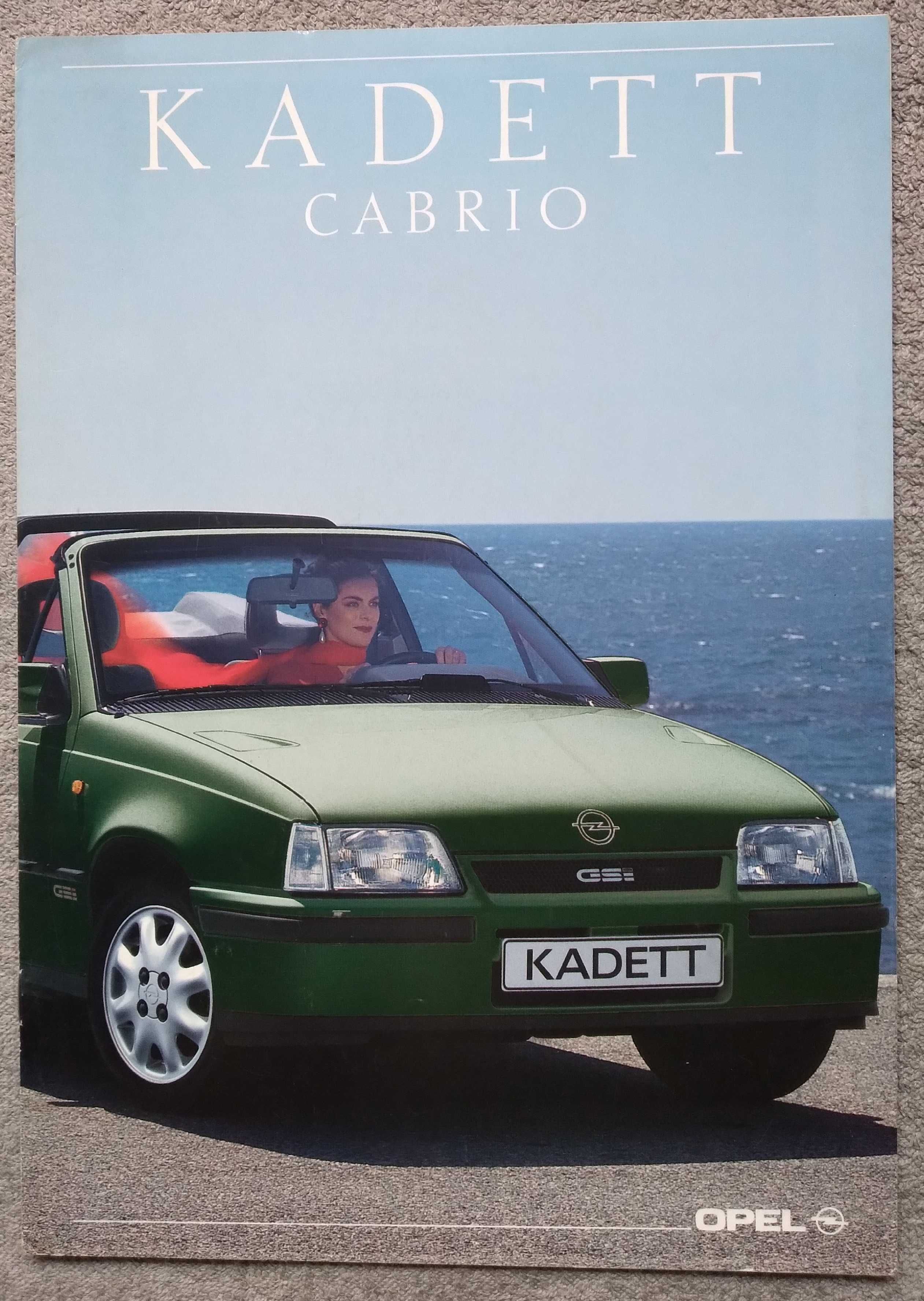 Prospekt Opel Kadett Cabrio rok 1990