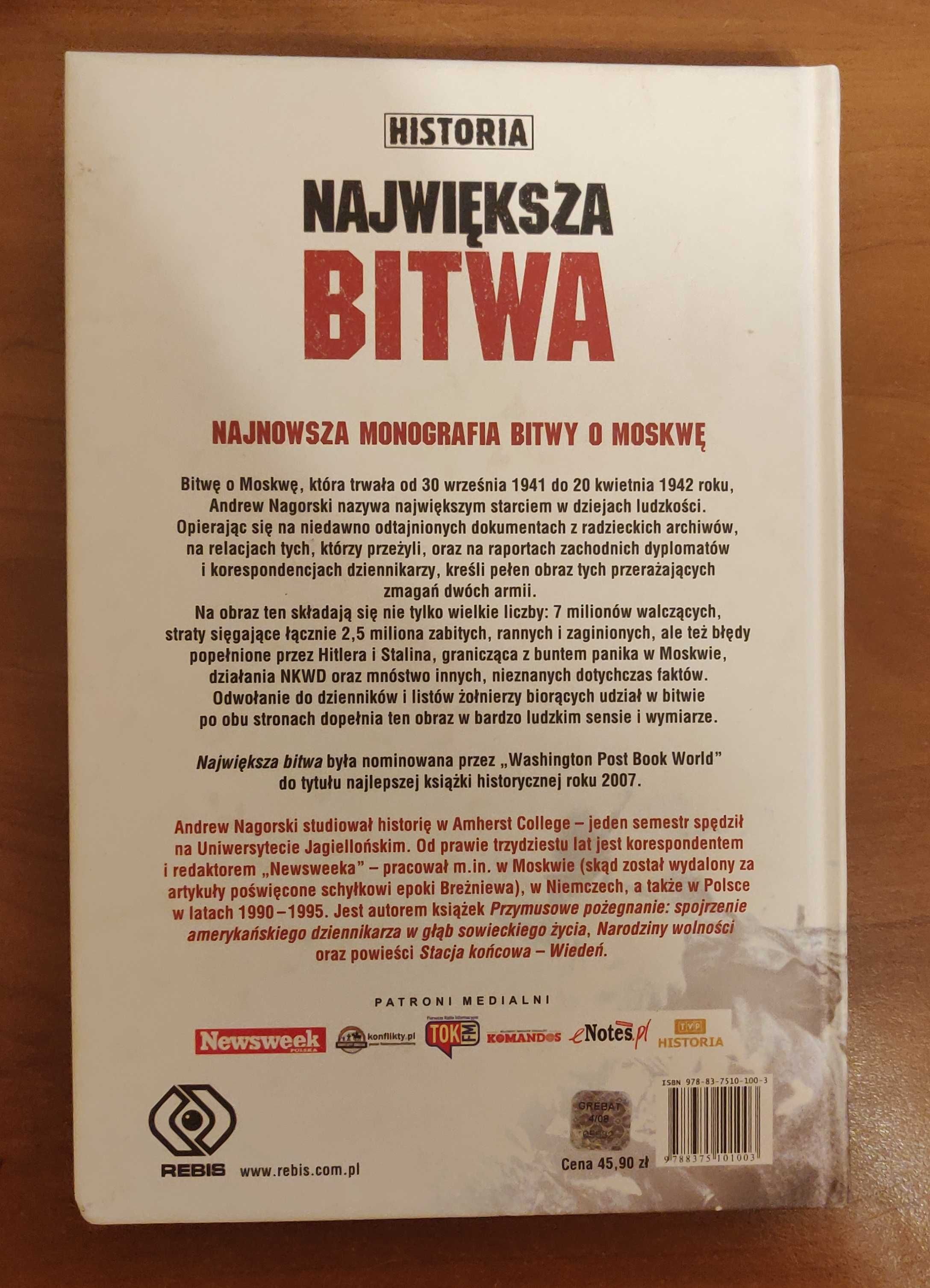 Największa bitwa Moskwa 41-42 (Andrew Nagorski)