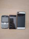 Trzy używane telefony - LG, Sony, Huawei