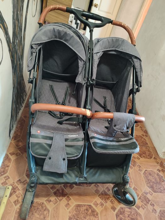 Коляска для двійні, прогулянкова,лежаче пол,книжка,стрость,складна