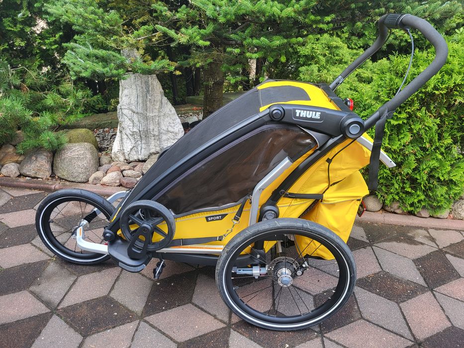 Przyczepka rowerowa Thule Chariot Sport 1 yellow  2022 r. jak nowa.