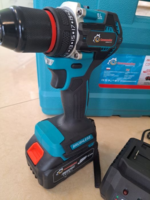 Zestaw szlifierka aku z reg i wkrętarka aku 48v 2xaku