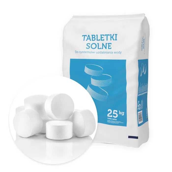 Tabletki solne do zmiekczacza / zmywarki 25kg sól CENA PROMOCYJNA !!!