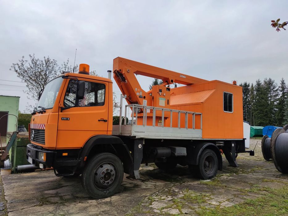 Mercedes-Benz 1114  Podnośnik koszowy montażowy 17m WUMAG W170 do prac pod nap. do 1 kV