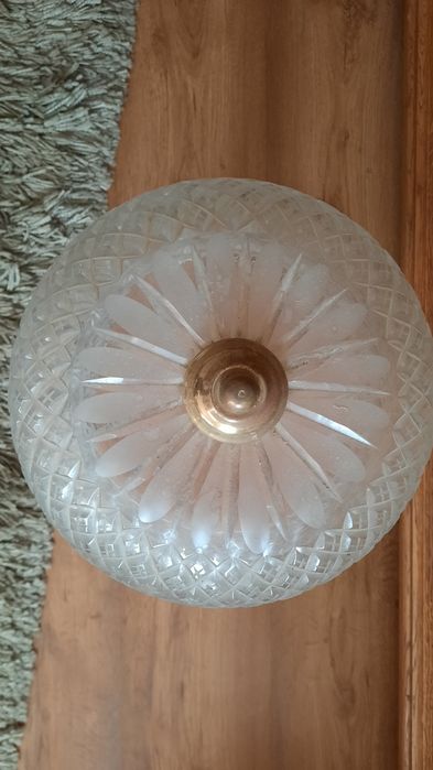 Lampa krysztal staroc lata 60-te PRL  stan idealny  unikat