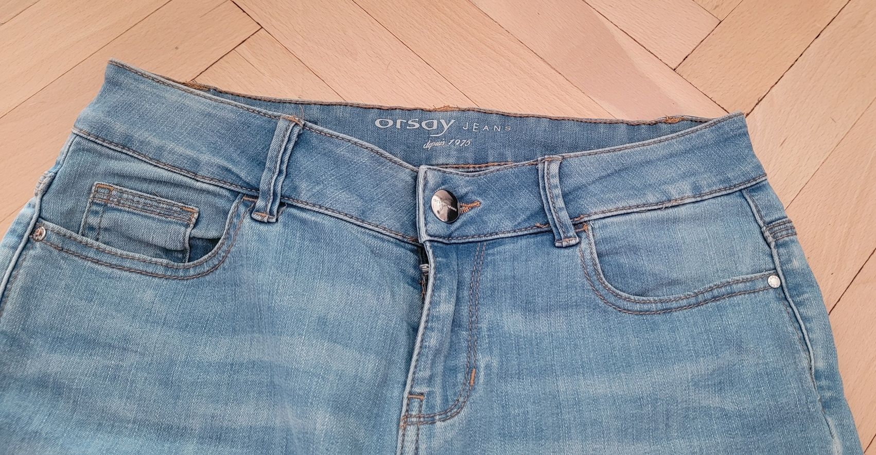 Spodnie damskie jeans jeansy rybaczki Orsay Rozmiar S