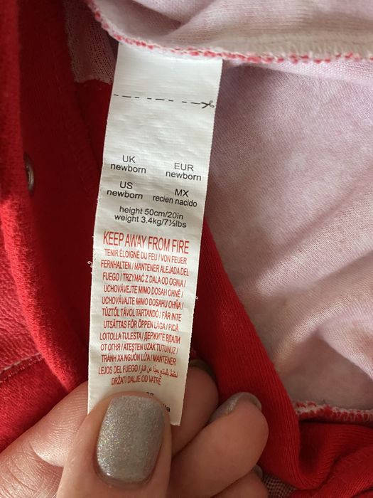 Sweterek świąteczny i body pajacyk dla noworodka