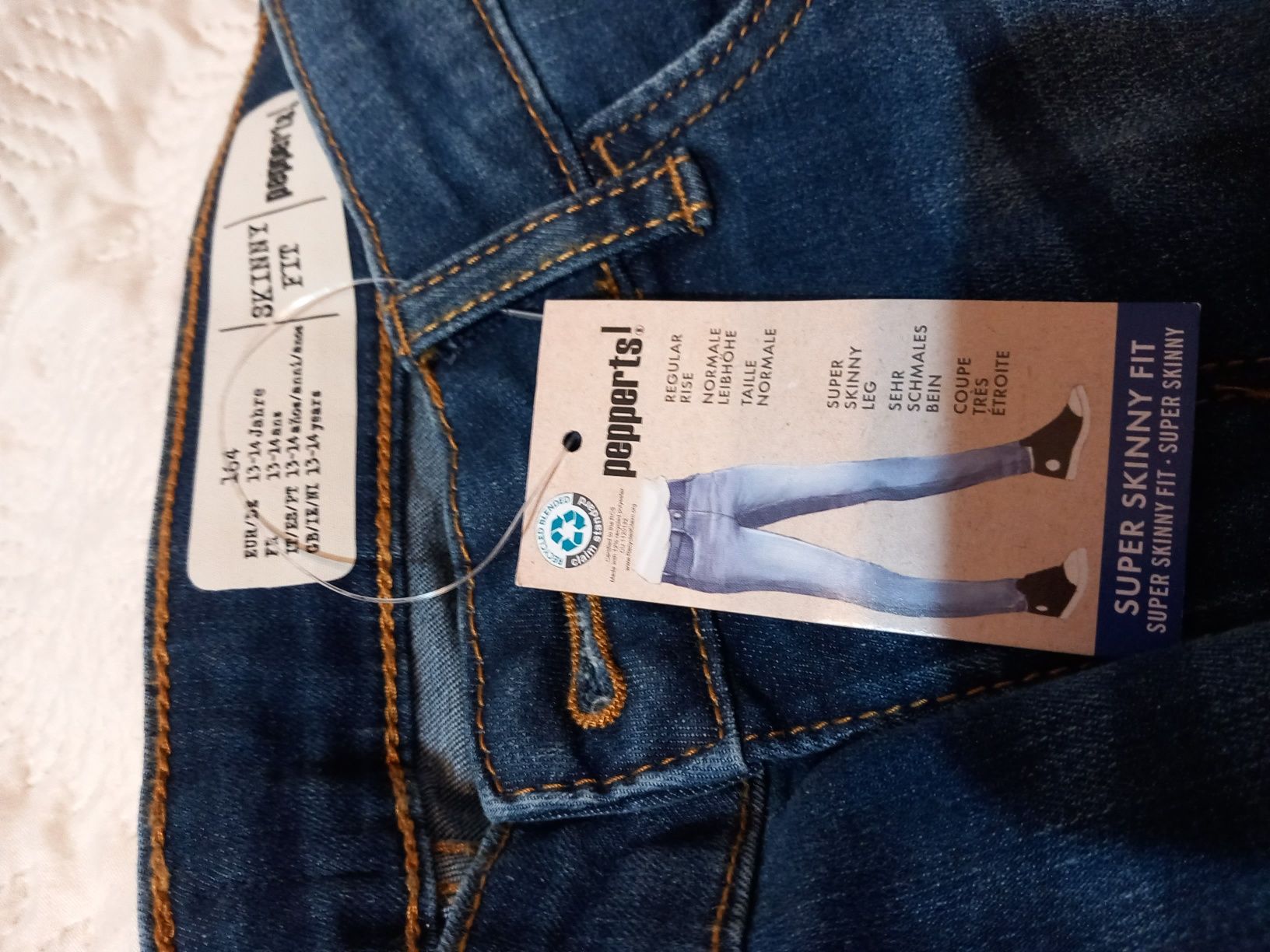 Spodnie dziewczęce jeans rozmiar 164 nowe