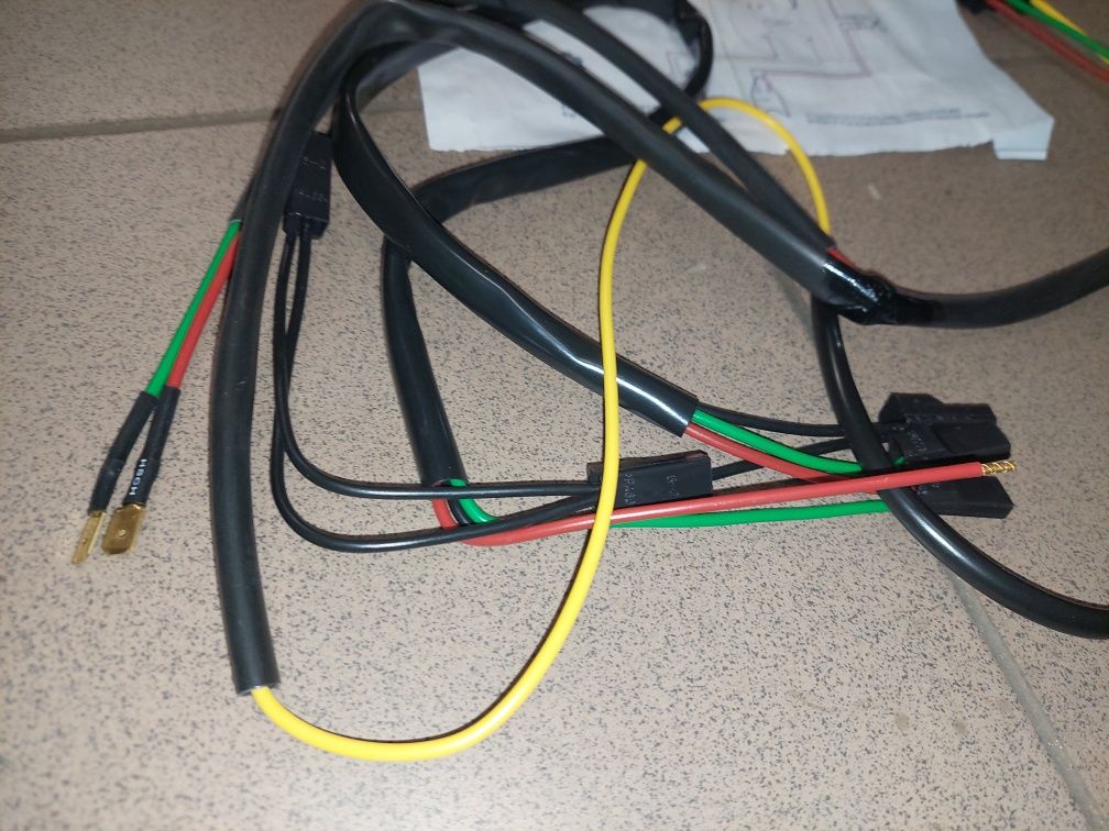 Nowa kpl instalacja elektryczna wiązka rama motorynka m2 m3