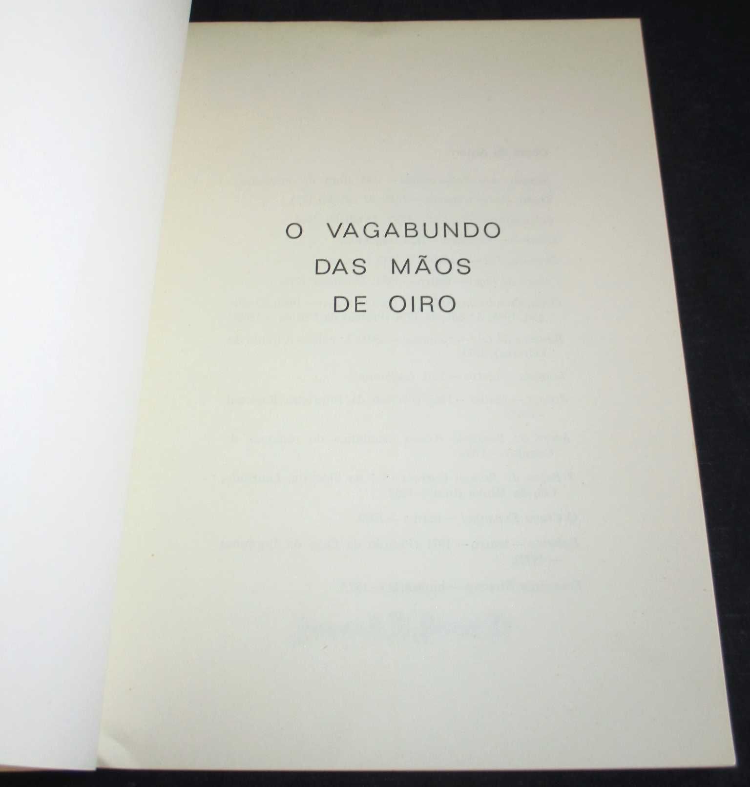 Livro O Vagabundo das Mãos de Oiro Romeu Correia