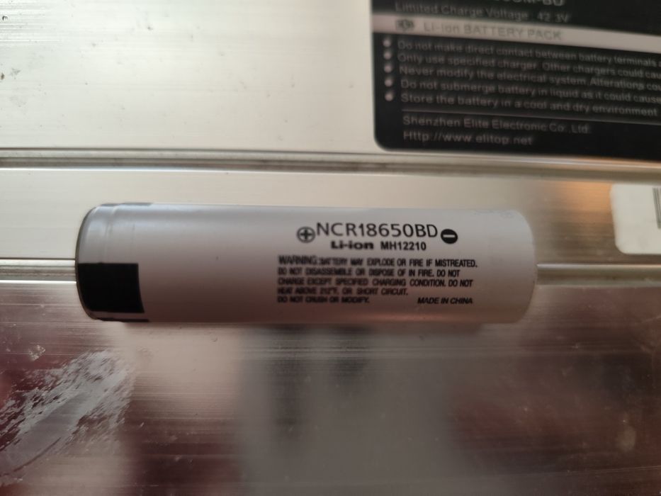 Bateria pakiet 50 ogniw Panasonic NCR18650BD
