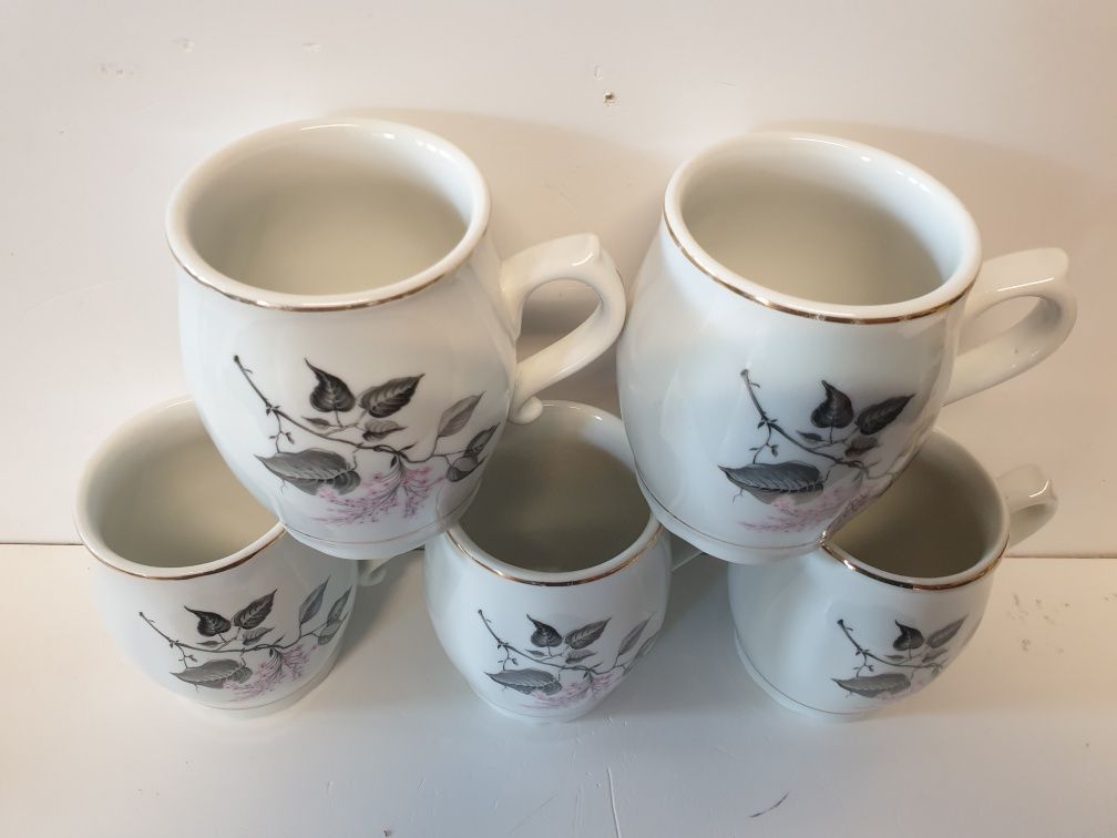 5 raras canecas vintage em porcelana Artibus