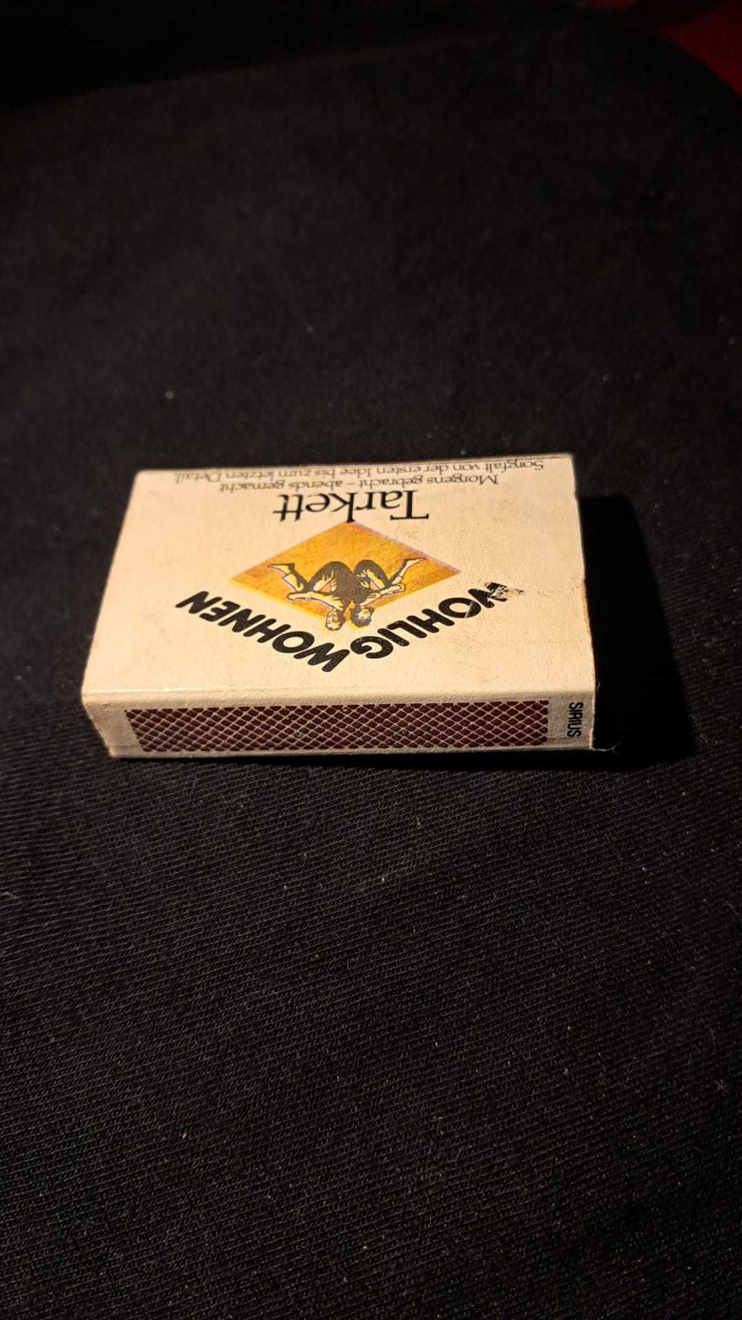Caixa de fósforos promocional rara da marca TARKETT Anos 1970/1980