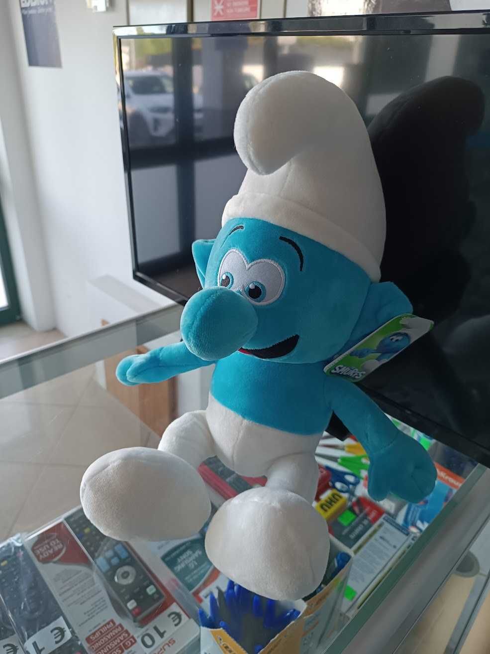 Novidade:Peluche Smurfs Smurf Azul 42cm