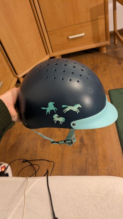 Kask jeździecki fouganza s dziecięcy 52-55 cm toczek