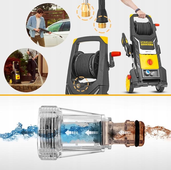 Myjka Ciśnieniowa Stanley Fatmax 3000w Mosiądz Indukcja 260bar + Patio