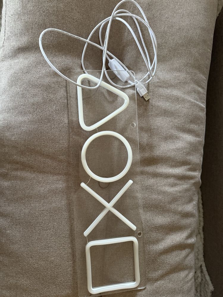 Lampka Plexi Playstation zasilanie usb
