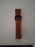 Smartwatch pasek skorzany brazowy 22 mm