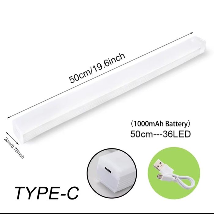 LED світильник акумуляторний, USB зарядка