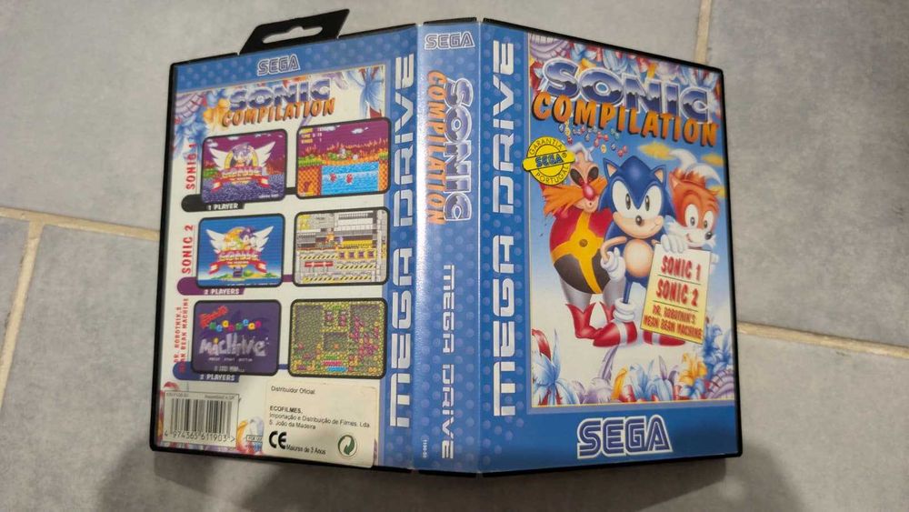 Jogo Sonic Compilation Mega Drive