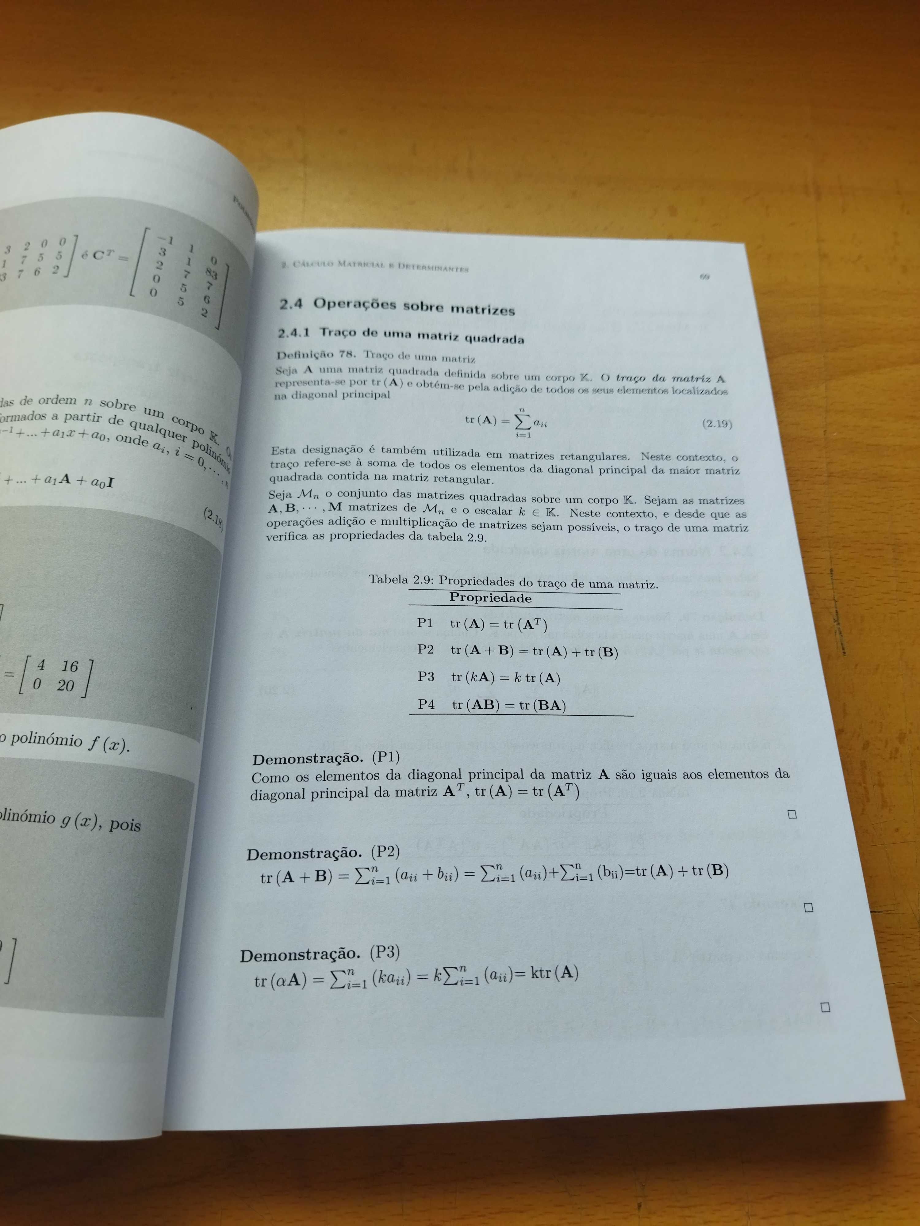 Álgebra Matricial - Conceitos, Exercícios e Aplicações
2ª Edição