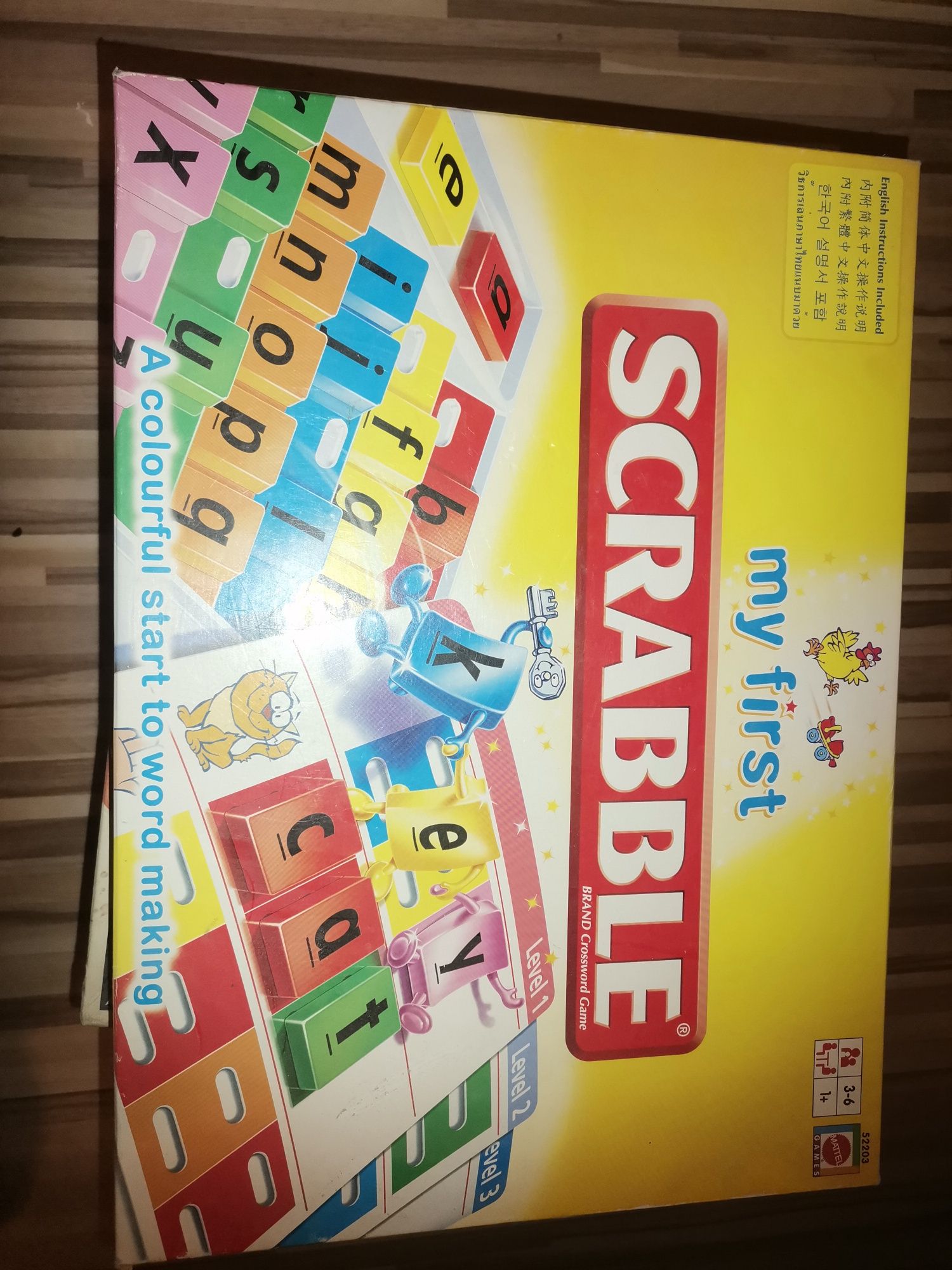 Gra dla dzieci scrabble po angielsku