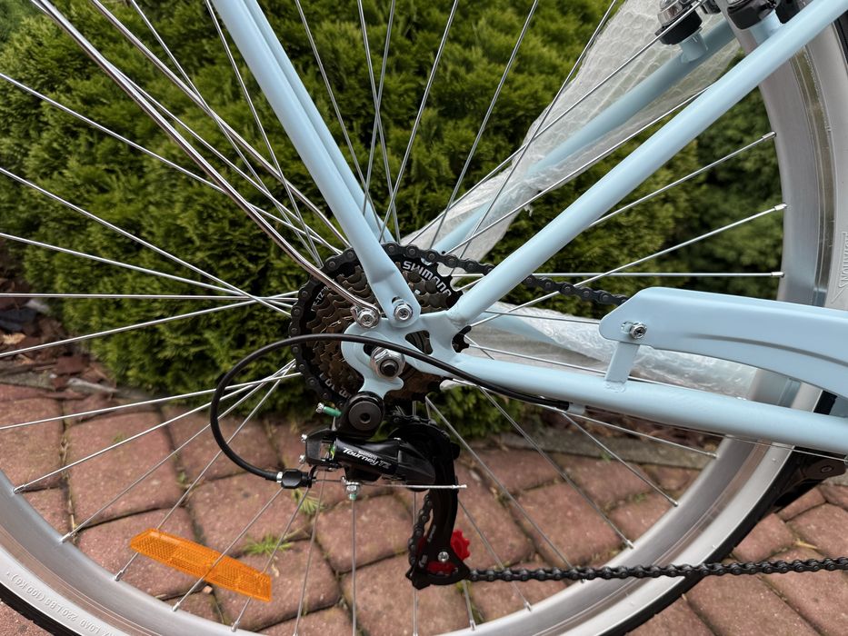 Rower miejski Catherina 28” rama 19” 7 biegów Shimano, koszyk, lampki