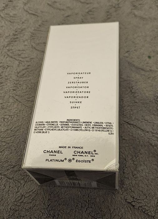 Chanel Egoiste Platinum 100ml