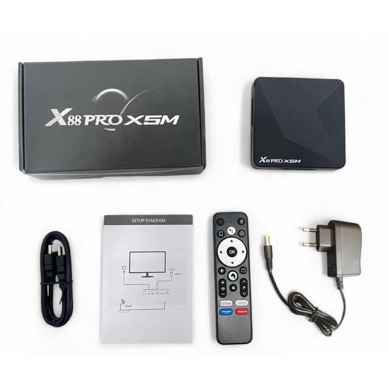Смарт ТВ приставка X88 Pro X5M 4/64 Гб Smart TV Box Android 14