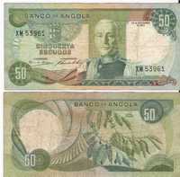 Notas 50 escudos Angola 1972 - Marechal Carmona