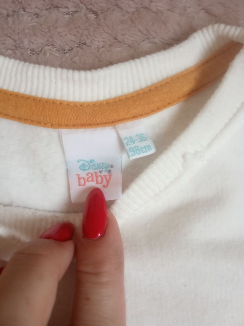 Koszulka Bluzka 98 Bambi kwiaty długi rękaw